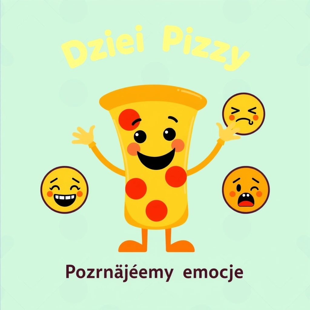 Plakat "Dzień Pizzy — Poznajemy emocje" - Materiały - Dzień Pizzy (luty)